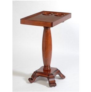 The Table Server 3F-06 Mahogany ChairSide End Table With Oval Leg Questions & Answers