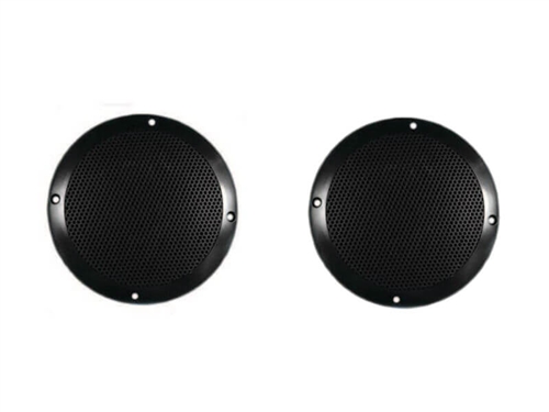 Do any outdoor speakers have a metal grill cover?