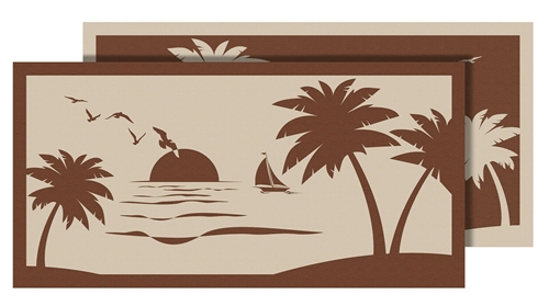 Faulkner 53001 Beach And Palm Trees Beige RV Patio Mat - 9' x 18' Questions & Answers