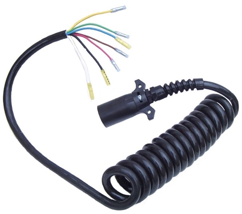 HitchCoil 95-12807-07 7 Round To 7 Wire Bare Coiled Trailer Cable, 7 Ft Questions & Answers