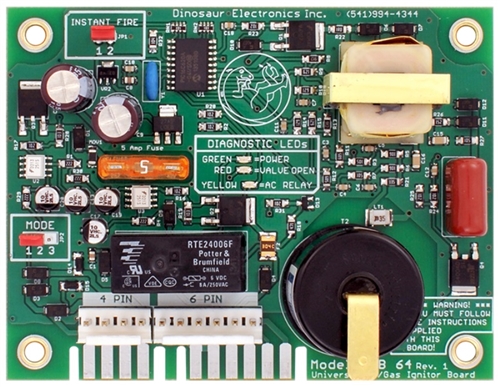 Is the Dinosaur Electric UIB64 board unprotected or not potted?