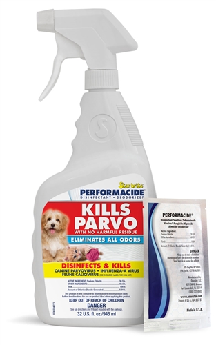 Does this Disinfectant And Deodorizer Kit kill parvo In my backyard?