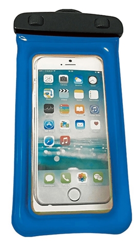 Wow Sports 18-5020B Waterproof Phone Holder - 5'' x 8'' - Blue Questions & Answers