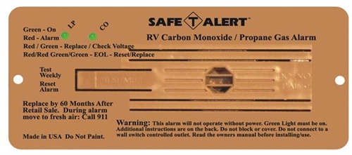 Safe-T-Alert 35-742-BR 35 Series Dual CO/LP Gas Detector - Flush Mount - Brown Questions & Answers