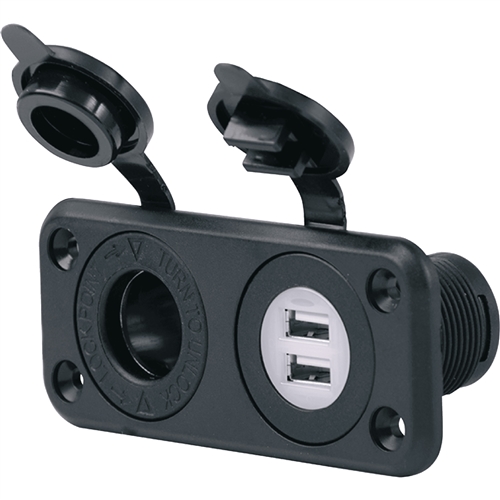 Marinco 12VCOMBORV SeaLink Dual USB Charger And 12V Outlet Questions & Answers