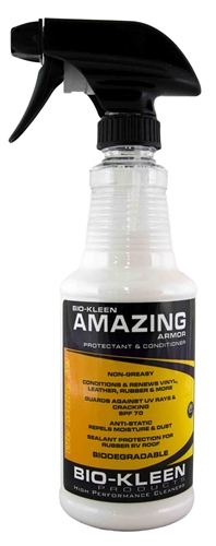 Bio Kleen M00205 Amazing Armor Vinyl Protectant & Conditioner - 16 Oz Questions & Answers