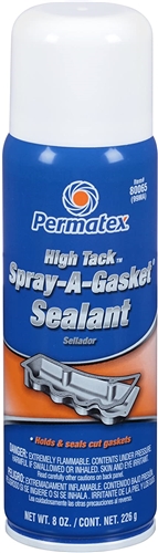 Permatex 80065 High Tack All-Purpose Spray-A-Gasket Sealant - 12 Oz Questions & Answers