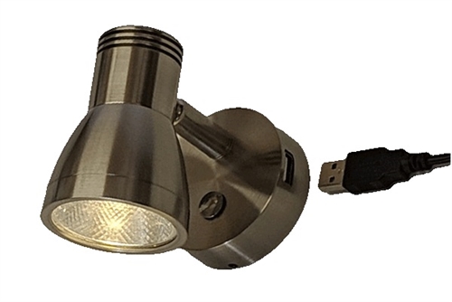 FriLight Dane 12V LED Light With Dimmer & USB Port - Satin Nickel Questions & Answers