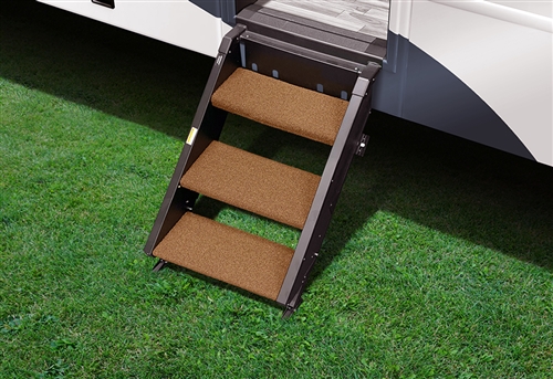 Prest-O-Fit 2-0519 Step Rug For StepAbove RV Entry Steps - 19-1/2'' Width - 3 Piece - Buckskin Brown Questions & Answers