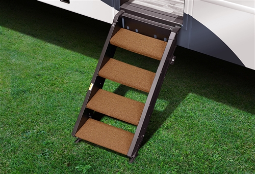 Prest-O-Fit 2-0531 Step Rug For StepAbove RV Entry Steps - 19-1/2'' Width - 4 Piece - Buckskin Brown Questions & Answers