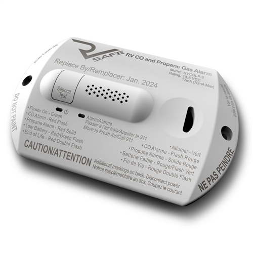 RV Safe RVCOLP-2W Propane Gas & CO Detector/Alarm - White Questions & Answers