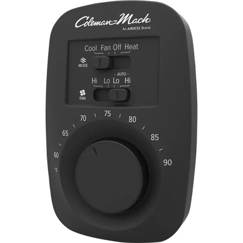 Coleman Mach Analog Heat/Cool RV Air Conditioner Thermostat - 12V - Black Questions & Answers
