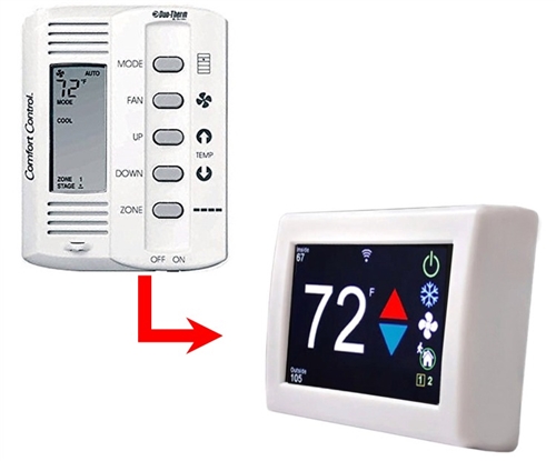 What model replaces the duo therm 4 button thermostat