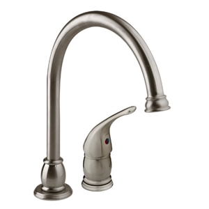 DF-NMK301-SN Satin Nickel Goose Neck Pedestal RV Kitchen Dura Faucet Questions & Answers