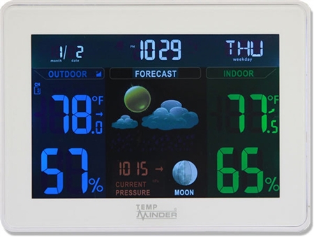Is the remote transmitter for this TempMinder Weather Station waterproof?