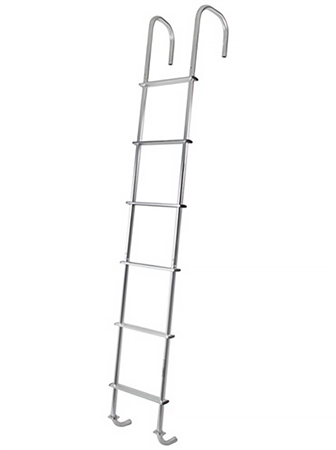 Are the step treads adjustable on the 501L ladder or are the locations to the tubes?