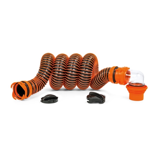 What is the storage length of this 20' sewer hose kit?