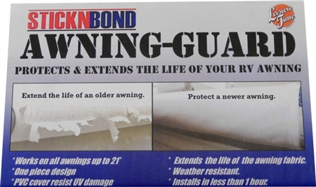 How wide is the Stick-n-Bond awning material? I see it is up to 21 feet long.
