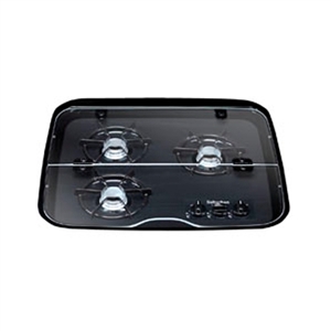 What is the cutout size for this Suburban 3 burner cooktop cover? 