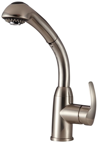 Dura Faucet DF-NMK861-SN Satin Nickel Hi-Rise Pull-Out Brass RV Kitchen Faucet Questions & Answers