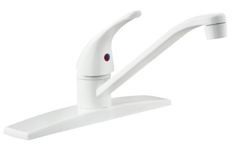 Dura Faucet DF-NMK600-WT White Single Lever RV Kitchen Faucet Questions & Answers