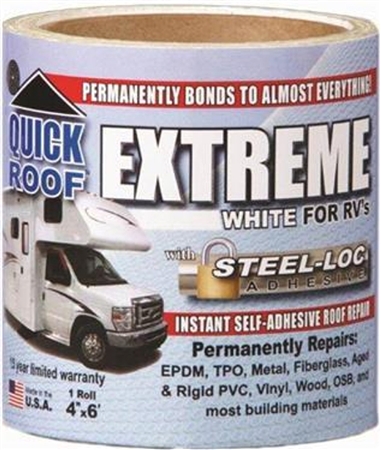 Can this Quick Roof Extreme White 4" x 6' roll be used on aluminum?