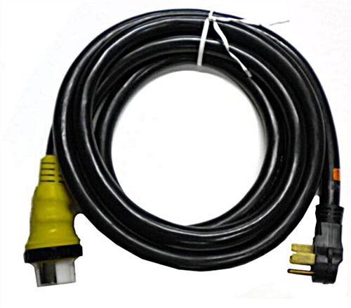 RV Pigtails 72551-2 LT 50 Amp Extension Cord with Marinco End 18'', Lighted Ends Questions & Answers