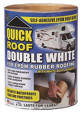 CoFair Products WRQR616 Quick Roof Double White RV Roof Repair Tape - 6'' x 16' Questions & Answers