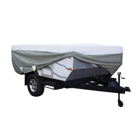 how tall is the 16'-18' PolyPRO 3 Pop Up Camper Cover? Do I have to order a longer one if I have a roof a/c?