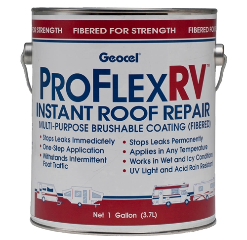 Geocel 24301 Pro Flex RV 1 Gallon Instant Roof Repair - White Questions & Answers