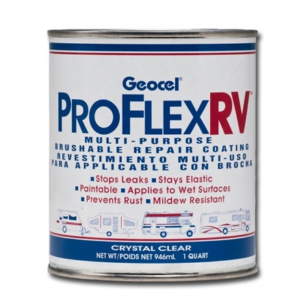 Geocel GC23200 Pro Flex RV 1 Quart Multi-purpose Brushable Repair Coating - Clear Questions & Answers