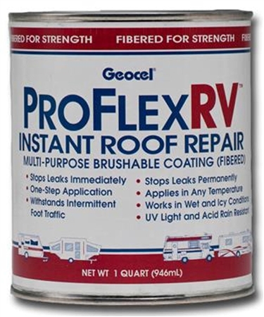 Geocel 24201 Pro Flex RV 1 Quart Instant Roof Repair - White Questions & Answers