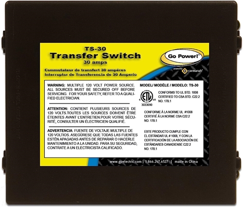 Is the transfer switch mainly intended for an RV or boat application and not a residential home electric panel?