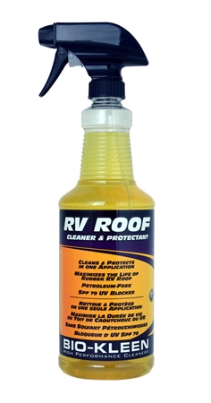 What is the minimum outdoor temperature I can use the Bio-Kleen RV roof cleaner?