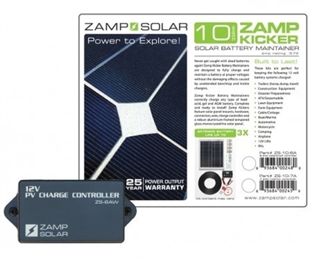 How many amps will this Zamp Solar system produce?