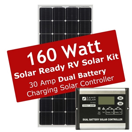 Will  this Zamp Solar ZS-160-30A-SRRV unit work on 110v A/C ? 
