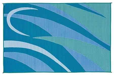 Ming's Mark GC3 Reversible RV Patio Mat - Blue & Green Graphic - 8' x 20' Questions & Answers