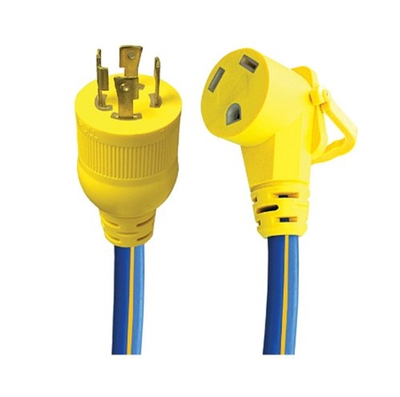 What NEMA style receptacle does the male plug fit into?