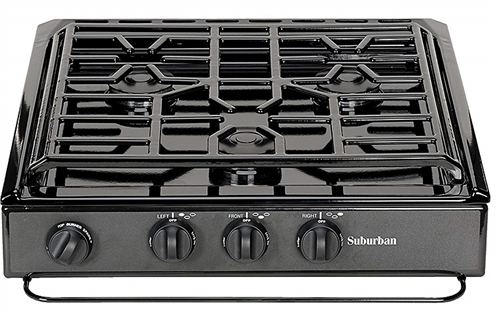 Can we get the 3 burner slide-in cooktop in stainless steel? 