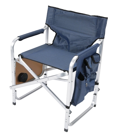 Faulkner 48872 Blue Director's Chair with Pocket Pouch & Folding Tray Questions & Answers