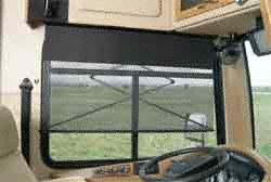 Carefree power side Visor Lt Window Shade:  Is remote control battery operated: