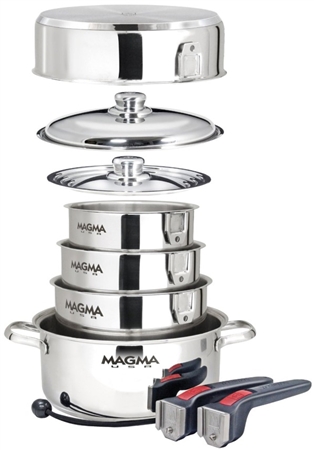 Magma A10-360L-IND 10-Piece Gourmet Nesting Induction Cookware Set Questions & Answers