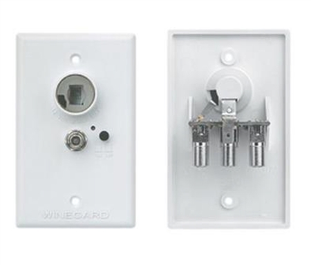 Tell me how to connect an input home cable into this wall plate to distribute to other outlet jacks?