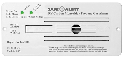 Safe-T-Alert 35-742-WT 35 Series Dual CO/LP Gas Detector - Flush Mount - White Questions & Answers