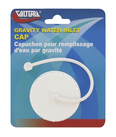 Valterra A0120SVP White Gravity Water Inlet Cap & Strap Questions & Answers