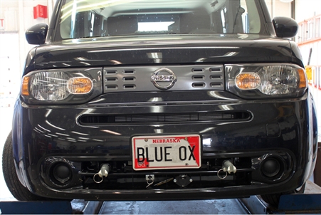 Have 2013 Nissan cube, manual trans,frt wd.  what blue ox tow bar do i use w/ tow plate p/n BX1844? 