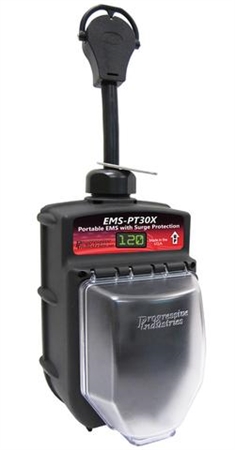 How do you determine what the error was when the EMS-PT30X is showing PE 4?