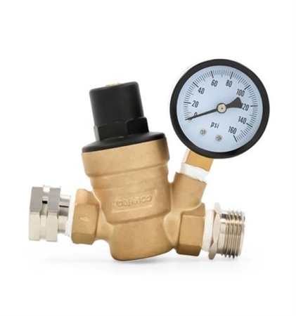 Does a brass adjustable water regulator need a washer?