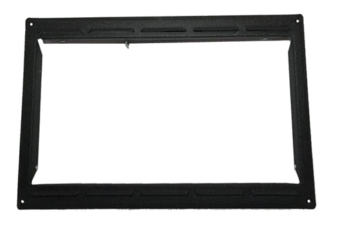 What is the outside dimensions of the RV-TRIM-7B microwave trim kit?
