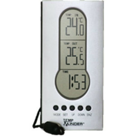 How do you shut alarm of on theWired Indoor/Outdoor Thermometer with Clock (MRI-122AG)